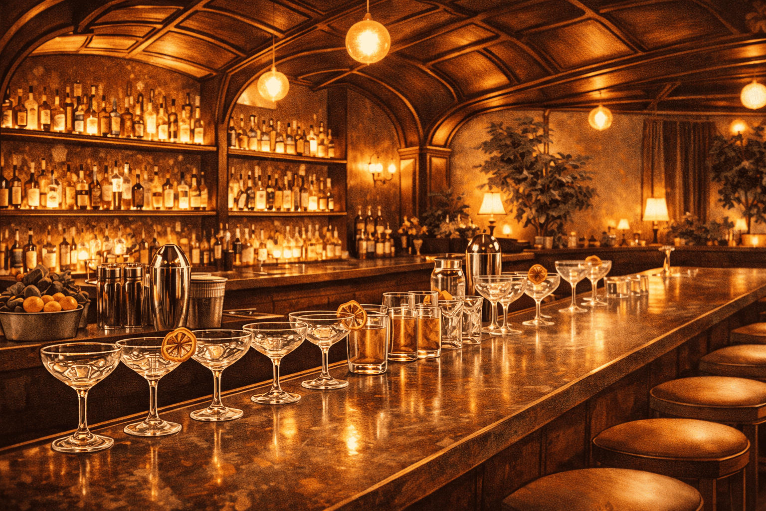 Image of a bar filled with drinks